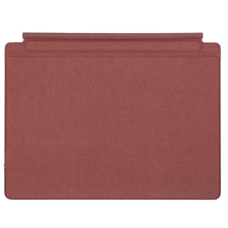 Teclado Bluetooth con panel táctil y retroiluminación de un solo color para Microsoft Surface Pro 9/10/11/12 (rojo)