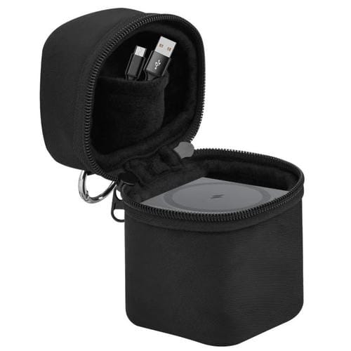 Bolsa de almacenamiento portátil con hebilla de carga inalámbrica para Anker Cube 3 en 1 (negra)