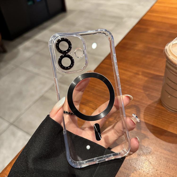 Funda de acrílico transparente MagSafe para iPhone 15 Plus (plateada)