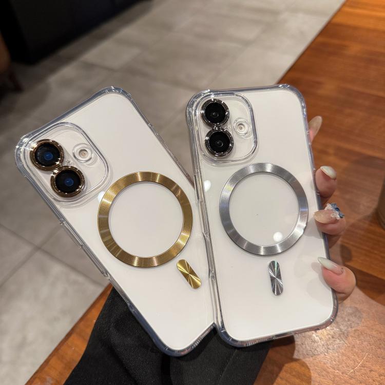 Funda de acrílico transparente MagSafe para iPhone 14 Pro (negra)