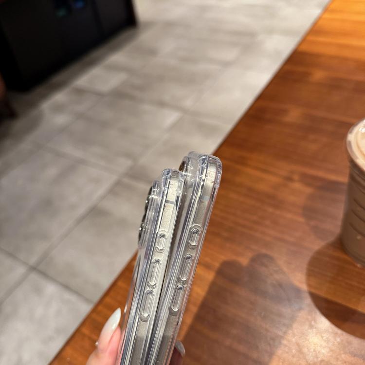 Funda de acrílico transparente MagSafe para iPhone 15 (plateada)