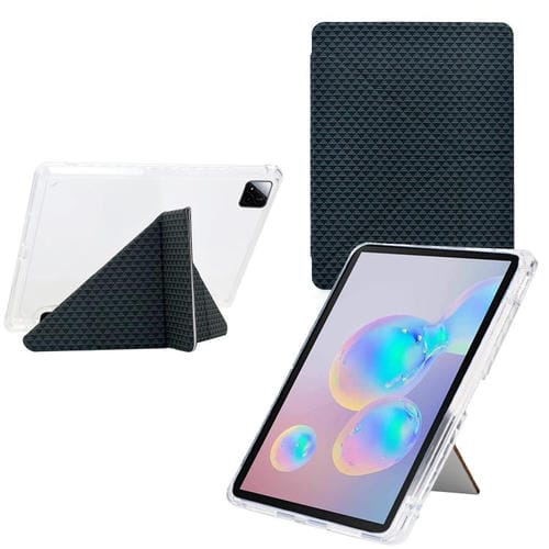 Funda de cuero inteligente con textura piramidal plegable en Y para Xiaomi Pad 7/7 Pro (verde)