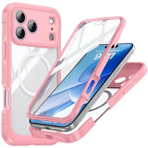 Funda resistente magnética MagSafe para iPhone 17 Pro Life (rosa)