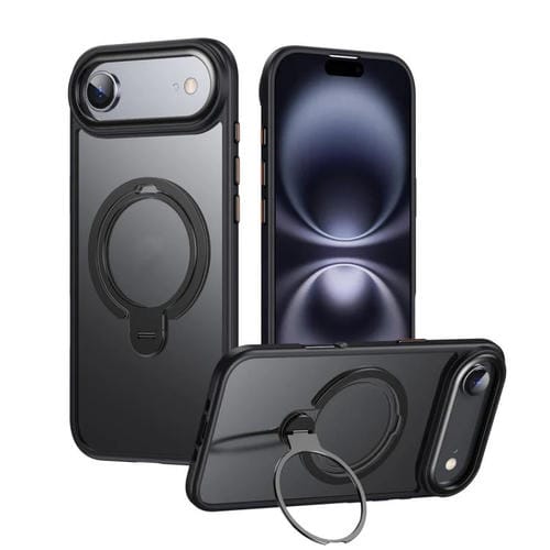 Funda magnética MagSafe de doble anillo para iPhone 17 Air (negro mate)