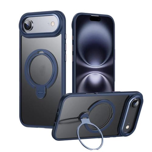 Funda magnética MagSafe de doble anillo para iPhone 17 Air (azul mate)