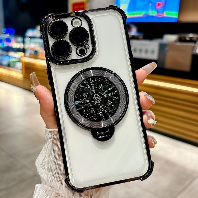 Funda con soporte giratorio para iPhone 13 Pro (negra)