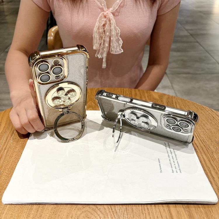 Funda con soporte giratorio para iPhone 11 Pro (dorado desierto)
