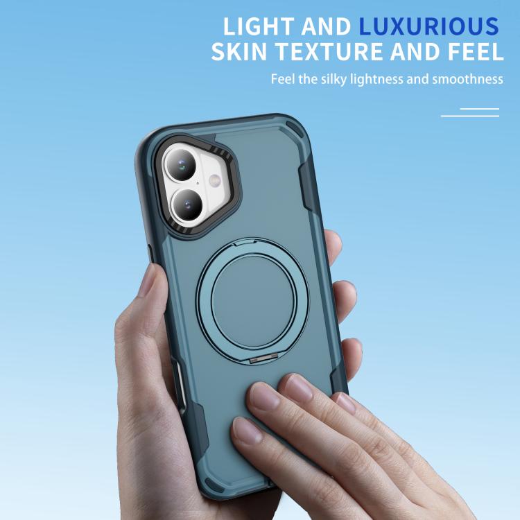 Funda protectora MagSafe para iPhone 16 (azul rey y azul)