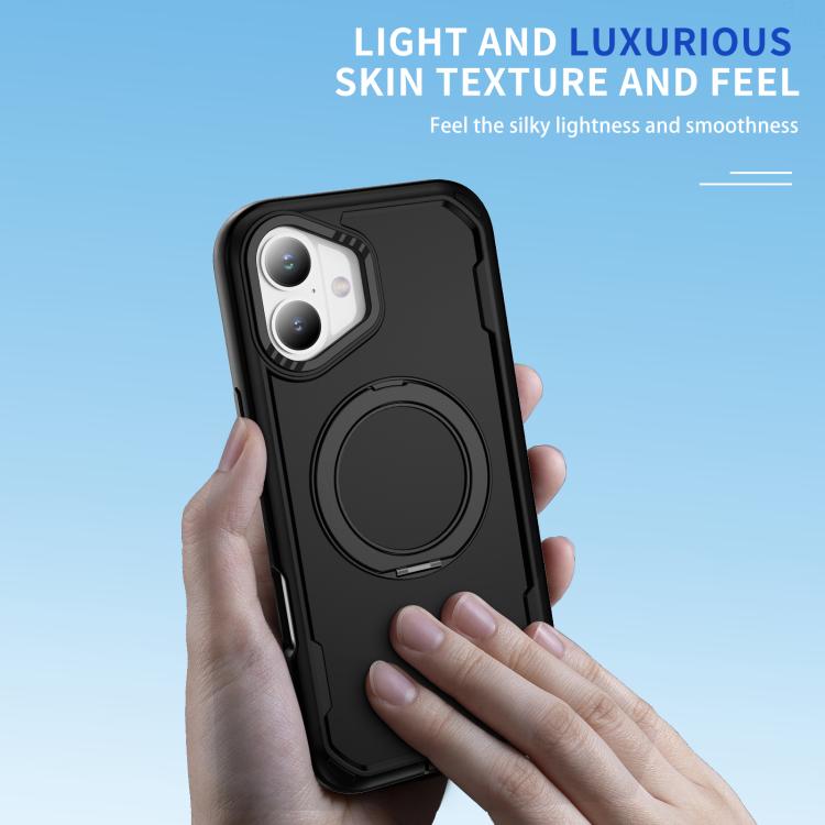 Funda protectora MagSafe para iPhone 16 Plus (negra)