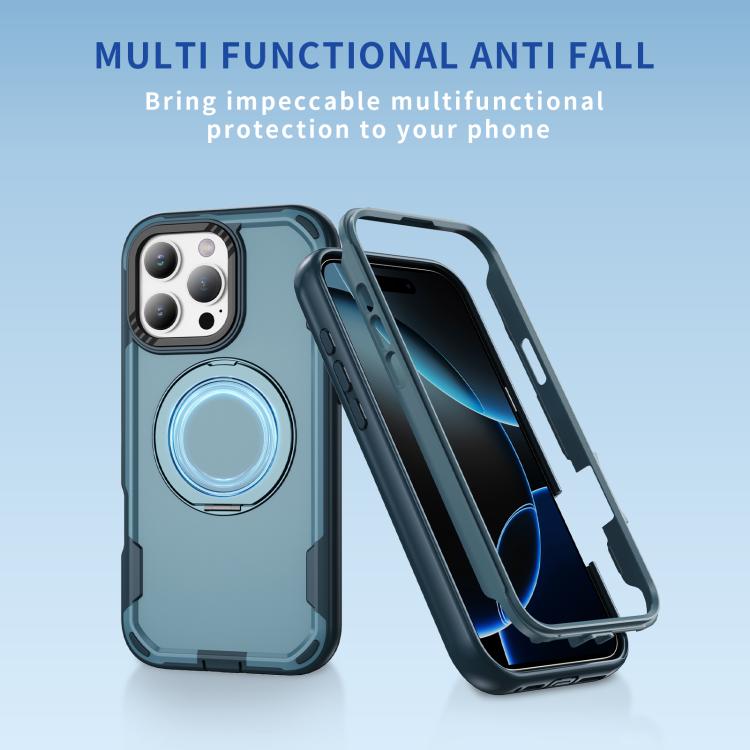 Funda protectora MagSafe para iPhone 16 Pro (azul rey y azul)