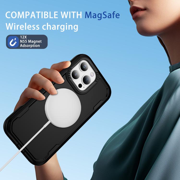 Funda protectora MagSafe para iPhone 16 Pro Max (negra)