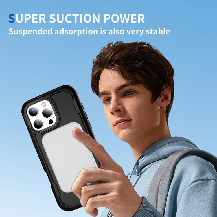 Funda protectora MagSafe para iPhone 16 Pro Max (negra)