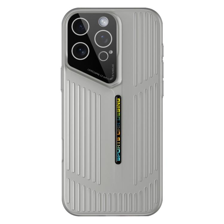 Funda para iPhone 16 Pro Max, translúcida, esmerilada y con disipación de calor (negra y gris)