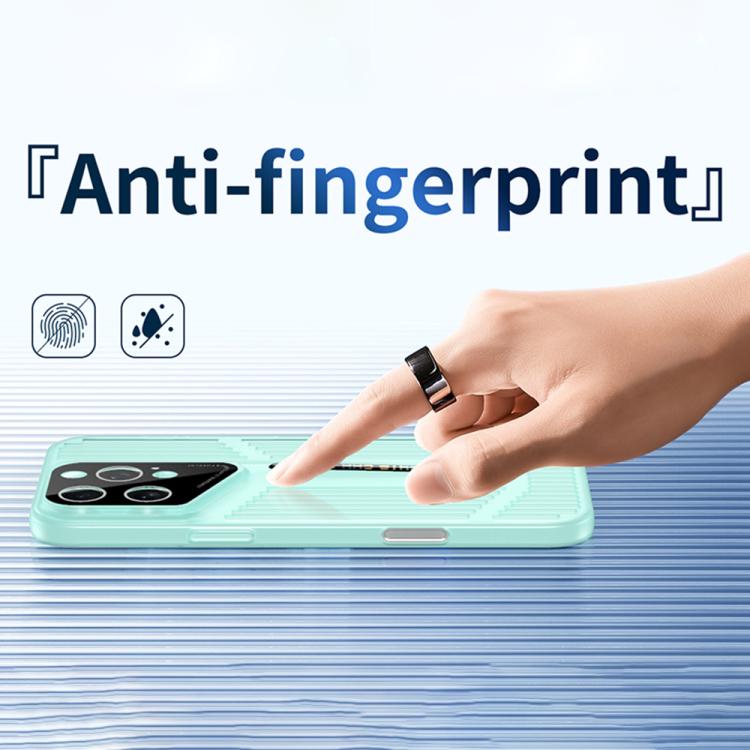 Funda para iPhone 15, translúcida, esmerilada y con disipación de calor (amarilla)