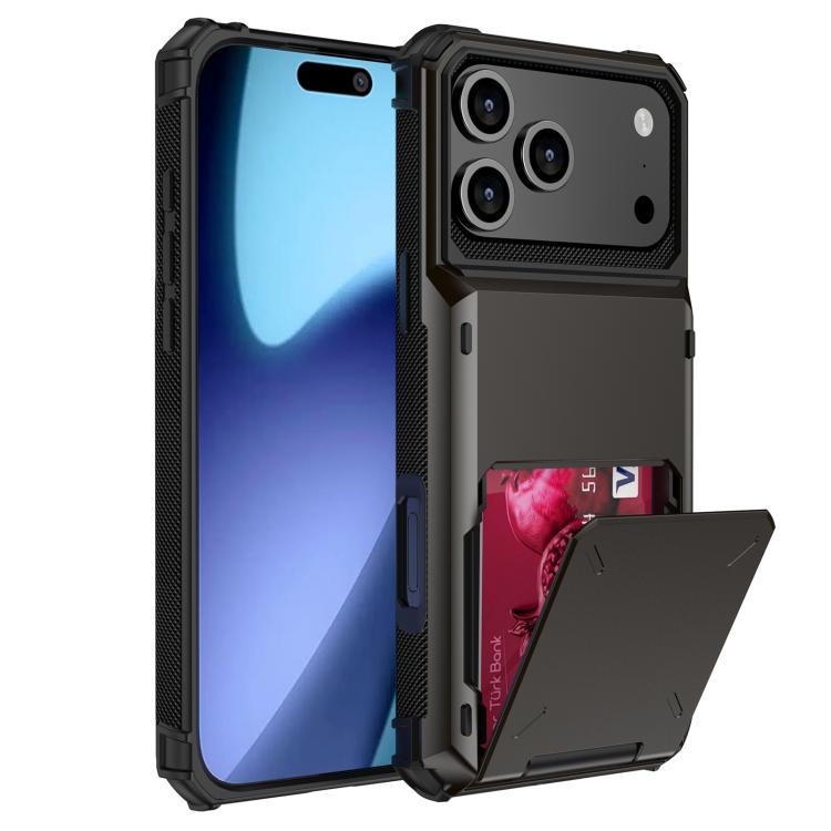 Funda resistente y duradera para iPhone 17 Pro Max, resistente a arañazos y golpes (gris)
