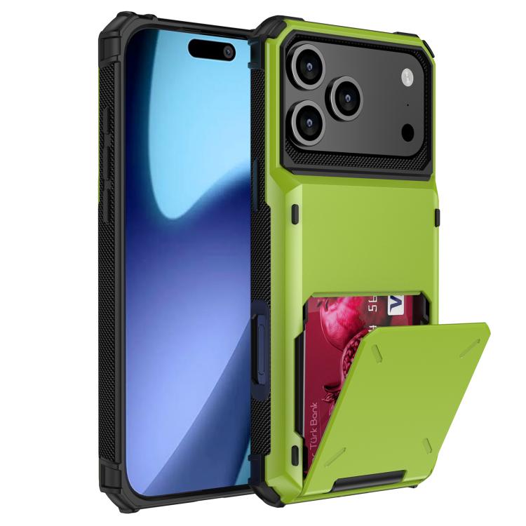 Funda resistente a arañazos y golpes para iPhone 17 Pro Max (verde)