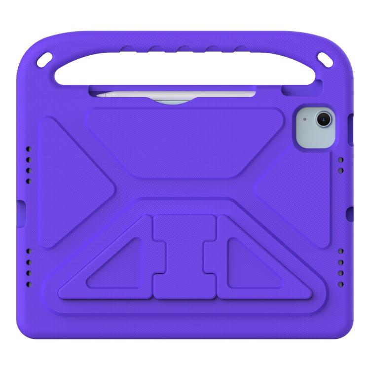 Funda de EVA a prueba de golpes con asa y soporte para iPad Air 11 (2024/2025) (morado)