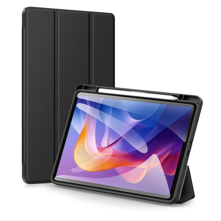 Funda de cuero antideslizante para tableta Xiaomi Redmi Pad 2 DUX DUCIS TOBY Series con función de suspensión/activación (negra)
