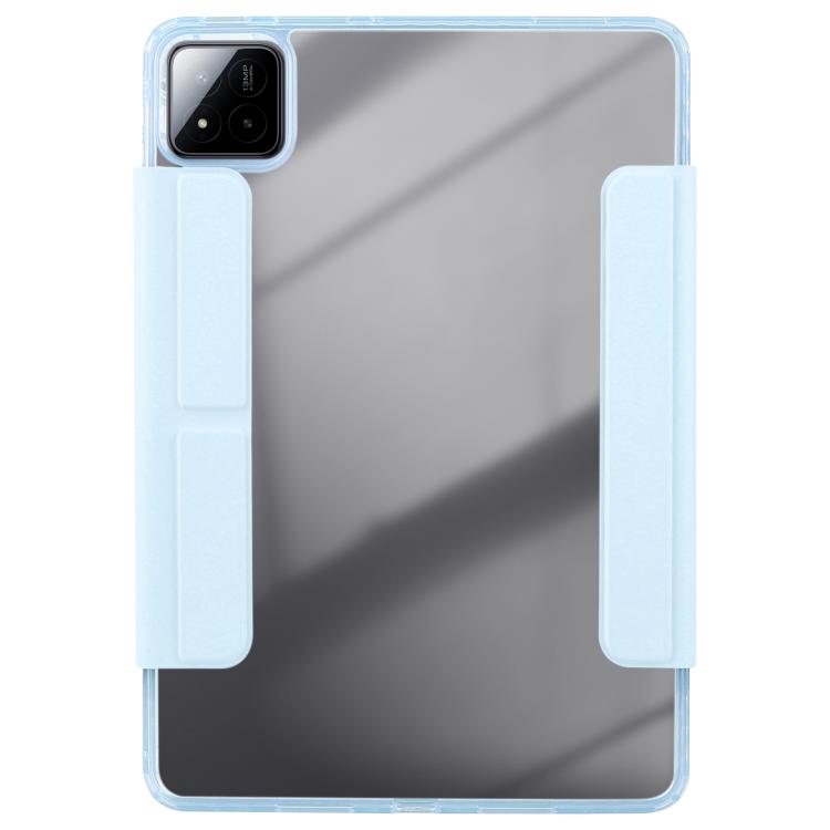 Funda de cuero acrílico deformable con doble cierre magnético desmontable para Xiaomi Pad 7/7 Pro (azul hielo)
