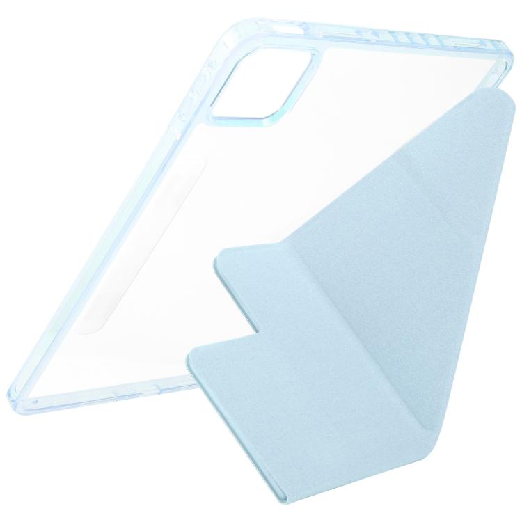Funda de cuero acrílico deformable con doble cierre magnético desmontable para Xiaomi Pad 7/7 Pro (azul hielo)