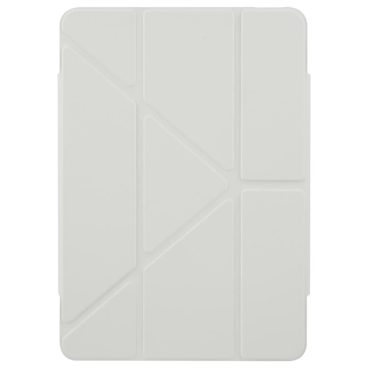 Funda de cuero acrílico deformable con doble cierre magnético desmontable para Xiaomi Pad 7/7 Pro (gris)