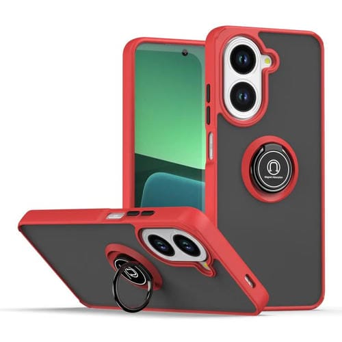 Funda de TPU + PC con anillo para Redmi A5 4G (171,7 mm) Serie Q Shadow 1 (Rojo)