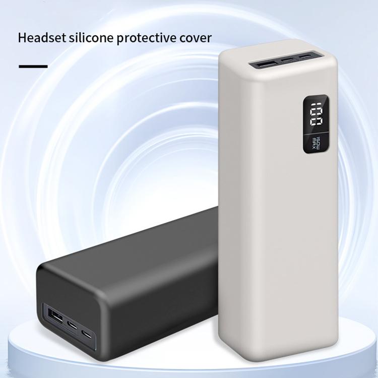 Funda protectora de silicona para batería externa CUKTECH 15 de 20000 mAh y 150 W (negra)