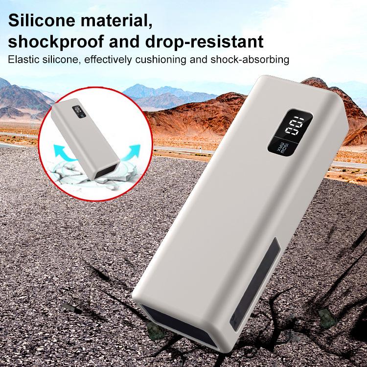 Funda protectora de silicona para batería externa CUKTECH 15 de 20000 mAh y 150 W (negra)