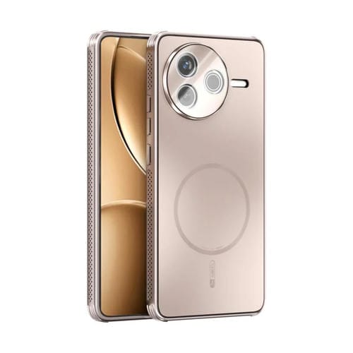 Funda MagSafe esmerilada con disipación de calor y película para lente para Redmi K80 ABEEL (oro rosa)