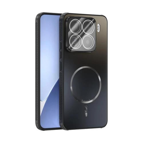 Funda ABEEL MagSafe esmerilada con disipación de calor y película para lente para Xiaomi 15 Pro (negra)