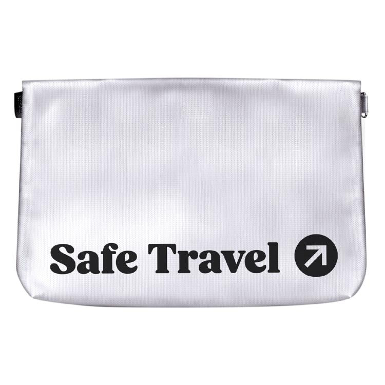 Bolsa de almacenamiento ignífuga MOMAX SR56E para aviones de pasajeros de 1 mundo, tamaño: 255 x 365 x 85 mm (gris)