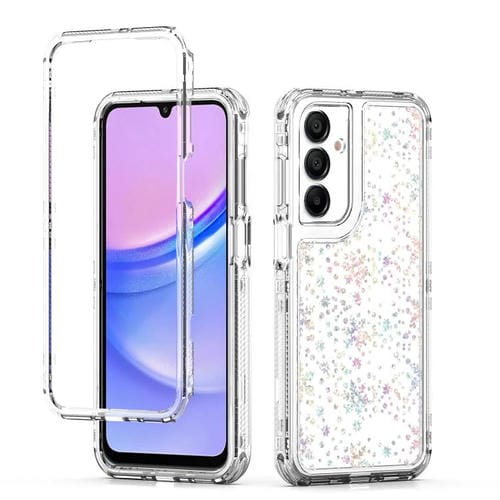 Funda de acrílico transparente con efecto láser para Samsung Galaxy A16 5G (copo de nieve)