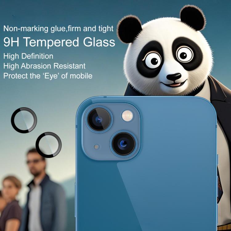 Funda para iPhone 13/13 mini con película de cristal imak para lente de cámara trasera, versión exclusiva con autoposicionamiento
