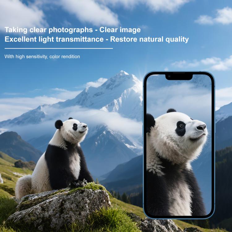 Funda para iPhone 13/13 mini con película de cristal imak para lente de cámara trasera, versión exclusiva con autoposicionamiento