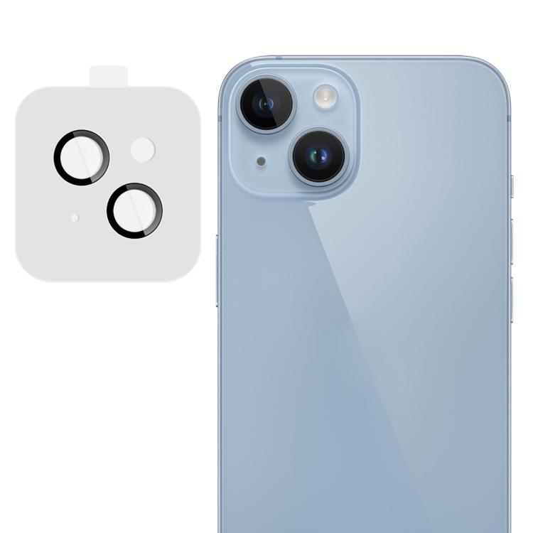 Funda para iPhone 14/14 Plus con película de cristal imak para lente de cámara trasera, versión exclusiva con autoposicionamiento