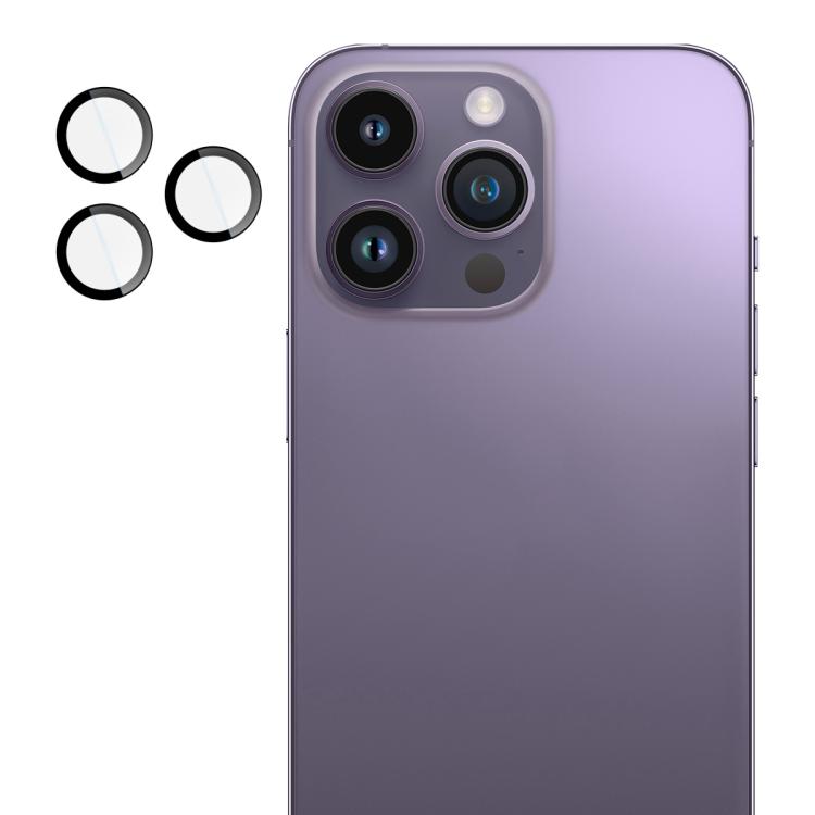Funda para iPhone 14 Pro / 14 Pro Max con película de cristal imak para lente de cámara trasera, versión exclusiva con autoposicionamiento