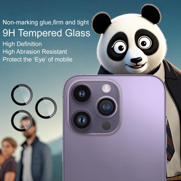 Funda para iPhone 14 Pro / 14 Pro Max con película de cristal imak para lente de cámara trasera, versión exclusiva con autoposicionamiento