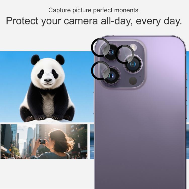 Funda para iPhone 14 Pro / 14 Pro Max con película de cristal imak para lente de cámara trasera, versión exclusiva con autoposicionamiento