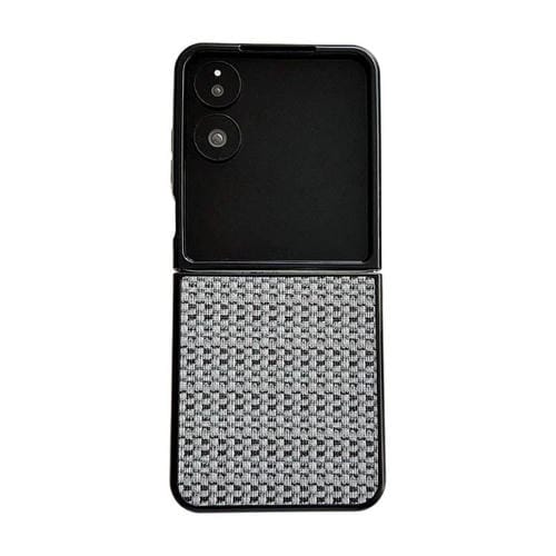 Funda protectora con diseño de tejido de fantasía para Xiaomi Mix Flip 2 (gris)