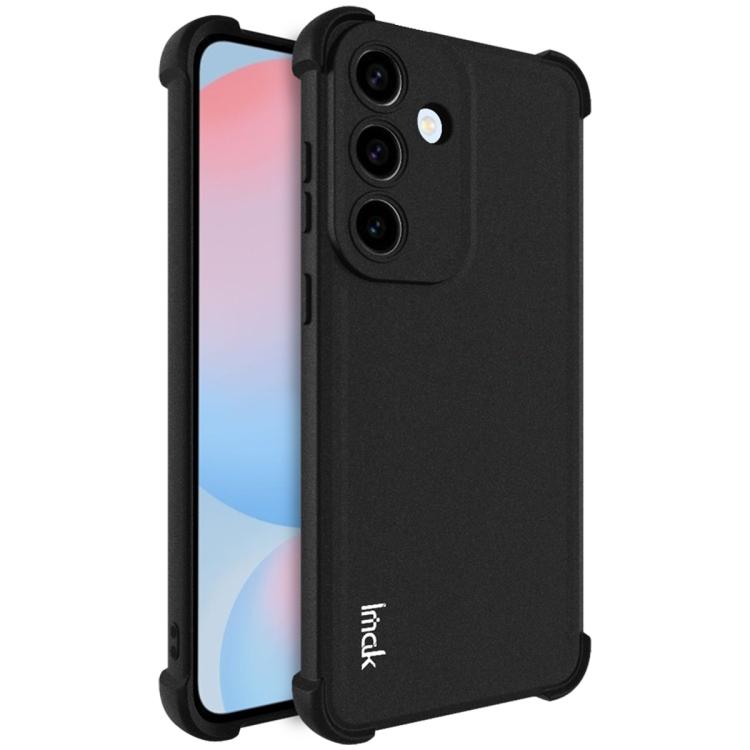 Funda de TPU con airbag a prueba de golpes para Samsung Galaxy S25 FE 5G (negro mate)