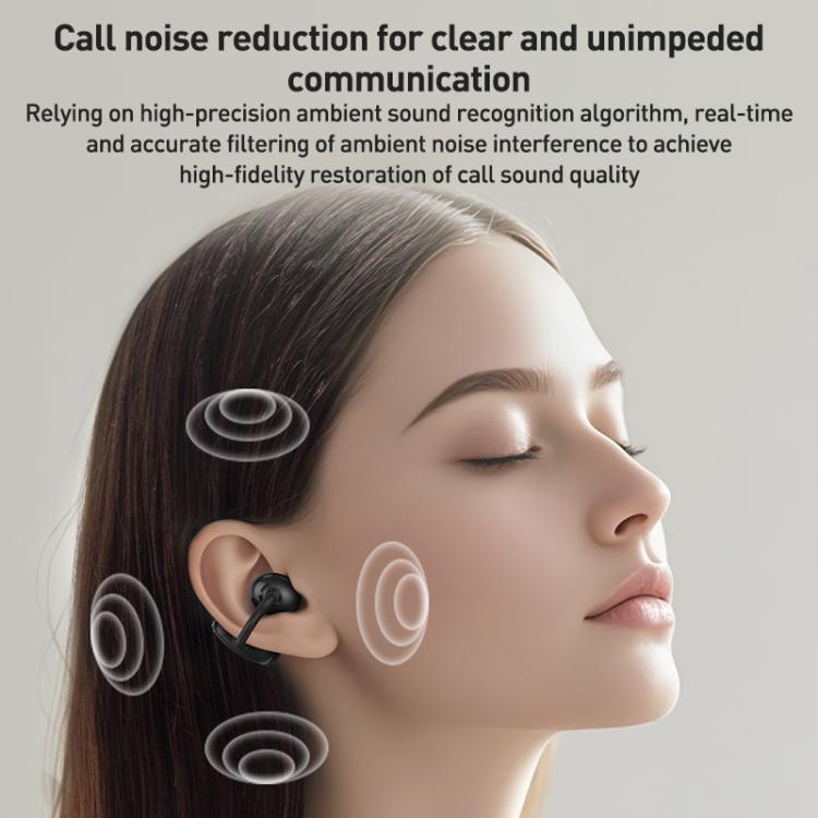 Auriculares inalámbricos Bluetooth ZGA GS24 con clip para la oreja (negros)