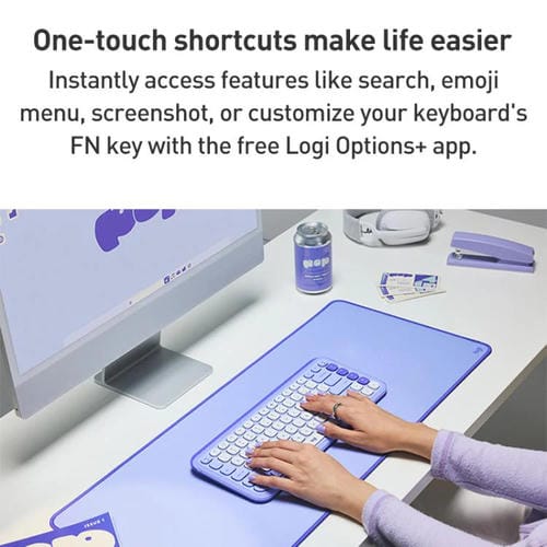 Conjunto teclado y ratón inalámbricos Logitech POP ICON Combo Bluetooth (Negro)