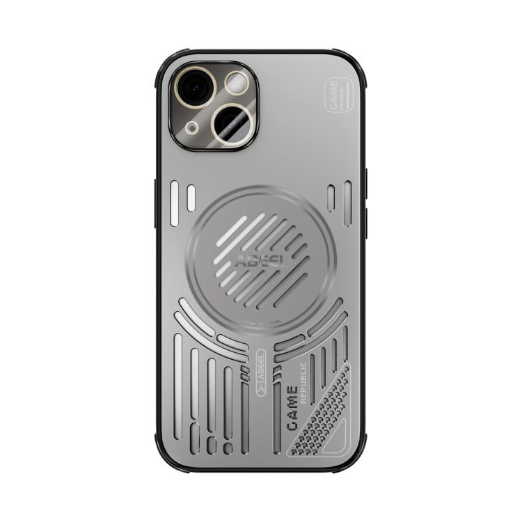 Funda ABEEL Ice Fox Series con disipador de calor magnético para iPhone 14 (gris titanio)