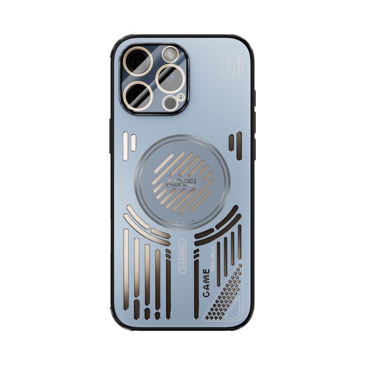 Funda ABEEL Ice Fox Series con disipador de calor Magsafe para iPhone 16 Pro (azul)