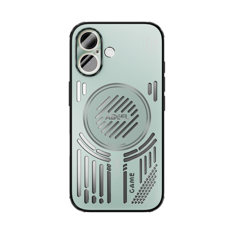 Funda ABEEL Ice Fox Series para iPhone 16 con disipador de calor Magsafe (verde claro)