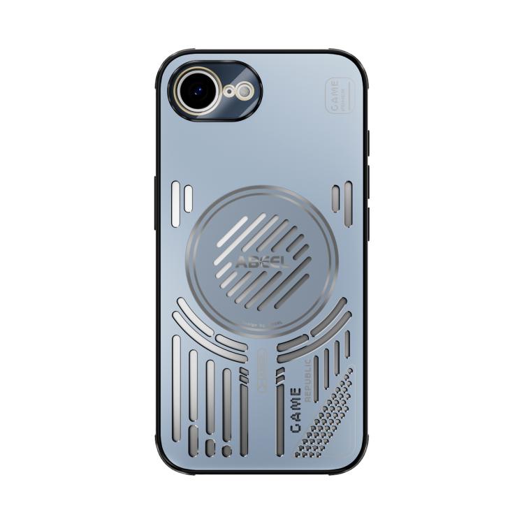Funda ABEEL Ice Fox Series con disipador de calor Magsafe para iPhone 16e (azul)