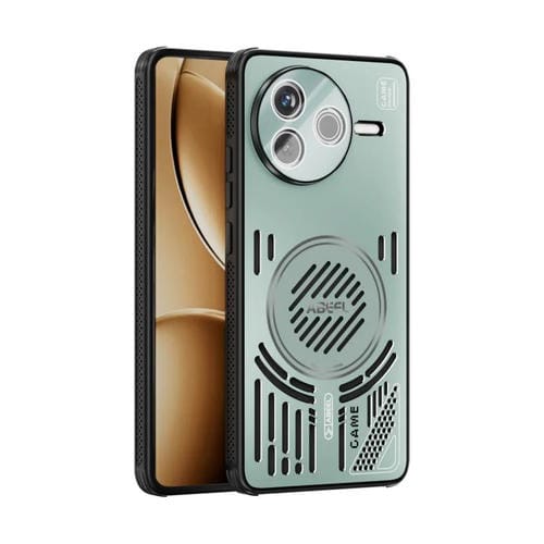 Funda para Redmi K80 ABEEL Ice Fox Series con disipador de calor Magsafe (verde claro)