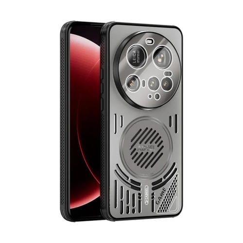 Funda para Xiaomi 15 Ultra ABEEL Ice Fox Series con disipador de calor Magsafe (gris titanio)