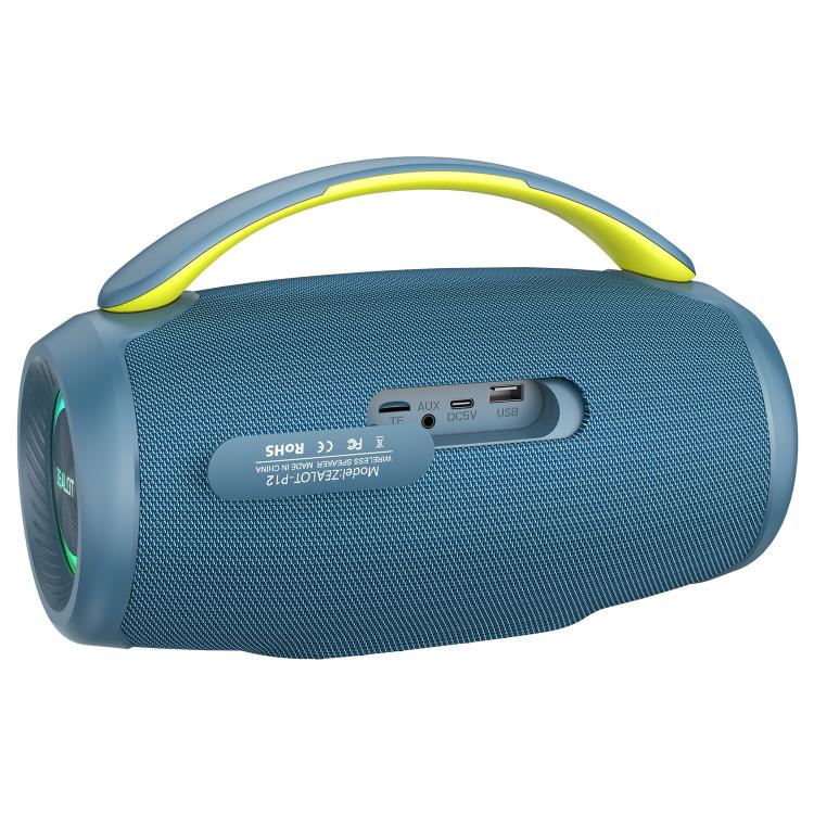 Altavoz Bluetooth portátil Zealot P12 de 60 W con RGB para exteriores (azul)