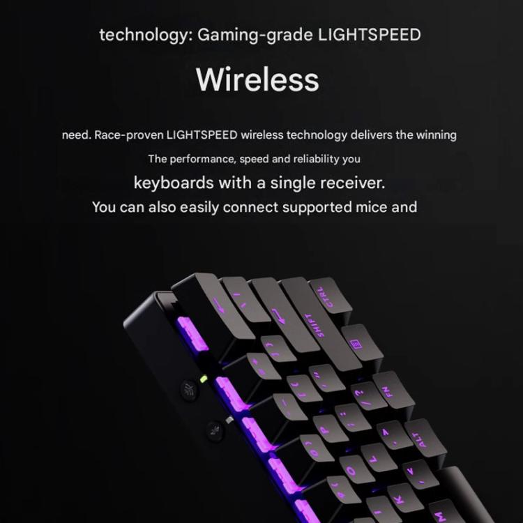 Teclado inalámbrico Logitech G PRO X 60 LIGHTSPEED interruptores ópticos GX-T (Blanco)